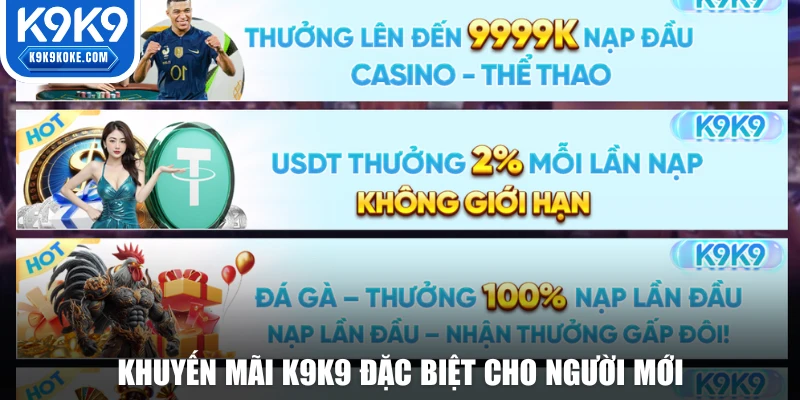 Khuyến mãi K9K9 đặc biệt cho người mới